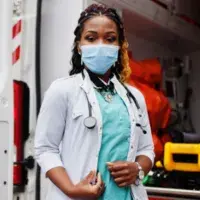 Doctor at an ambulance